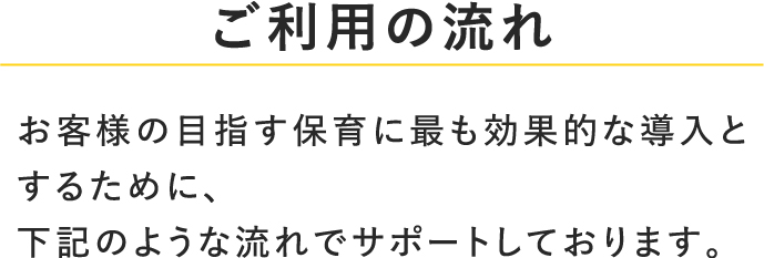 御利用の流れ